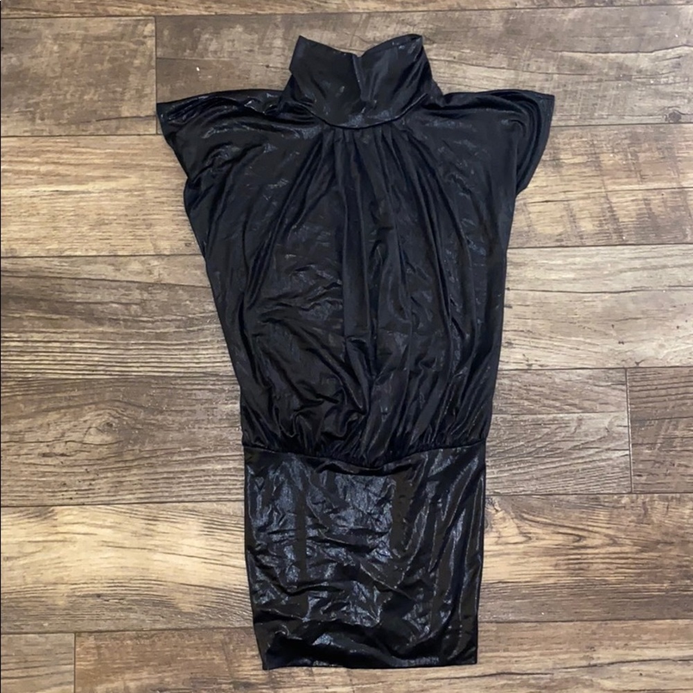 Mystic Black Fitted Dress